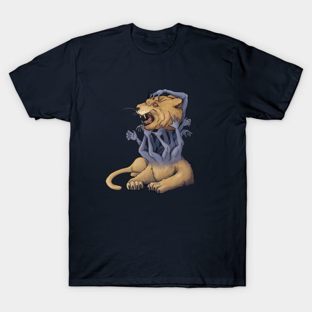 Handy-Lion T-Shirt by Sending Spell